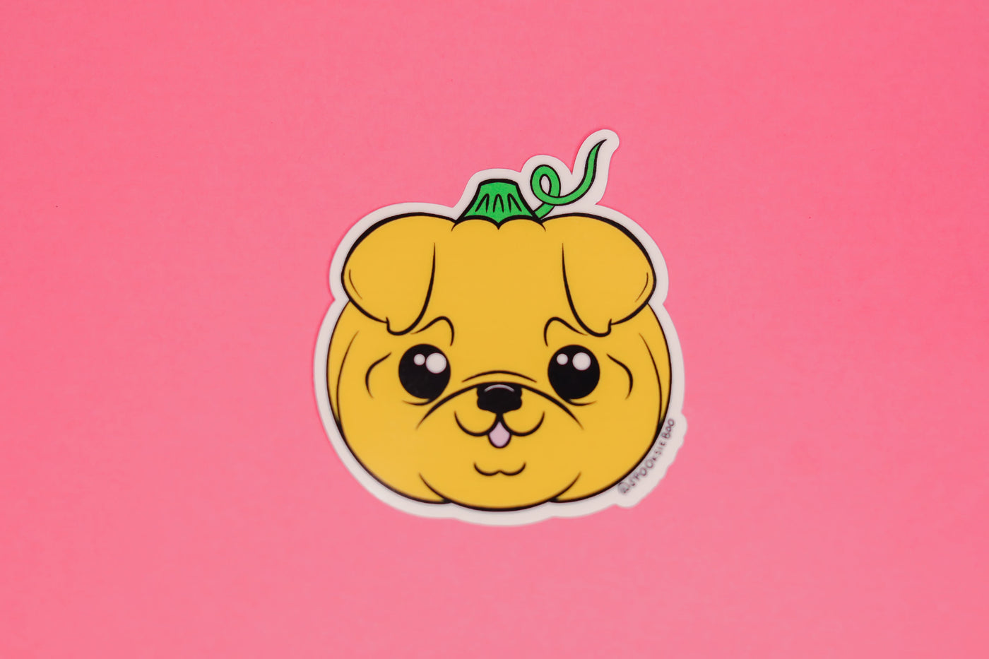 Pug Pumpkin - Sticker