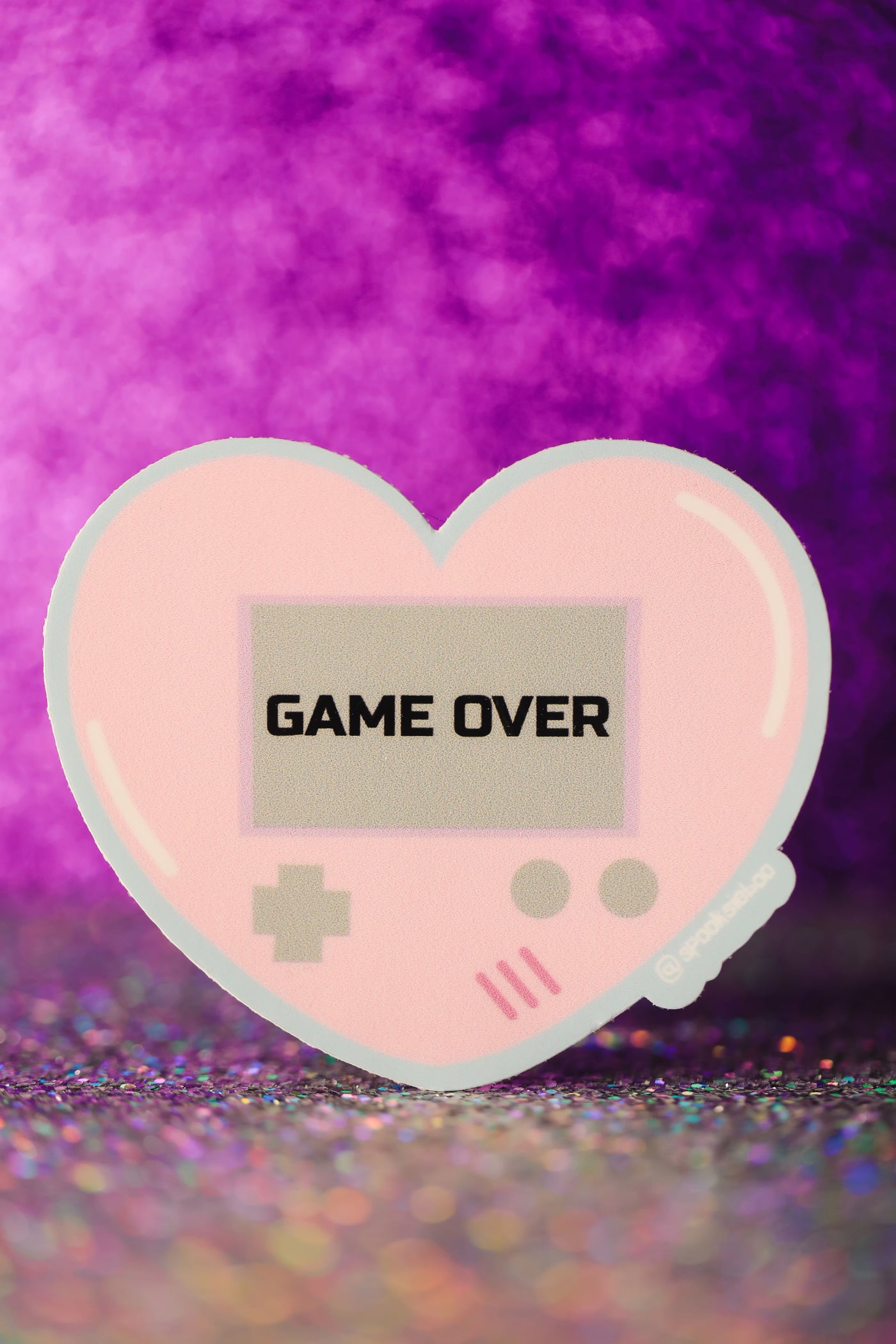 Game Over Heart - Sticker