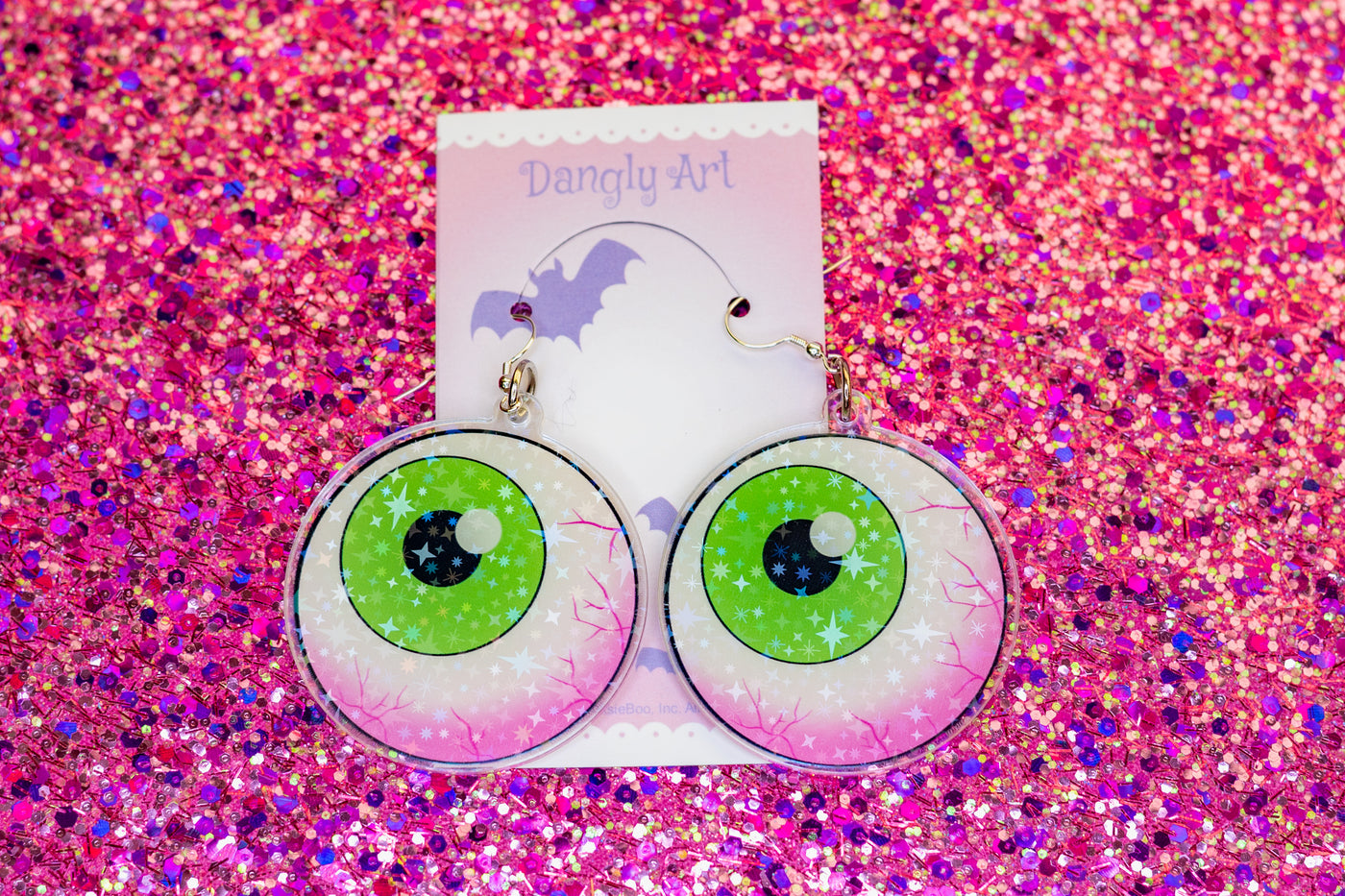 Pastel Halloween -  Eyeballs Acrylic Earrings