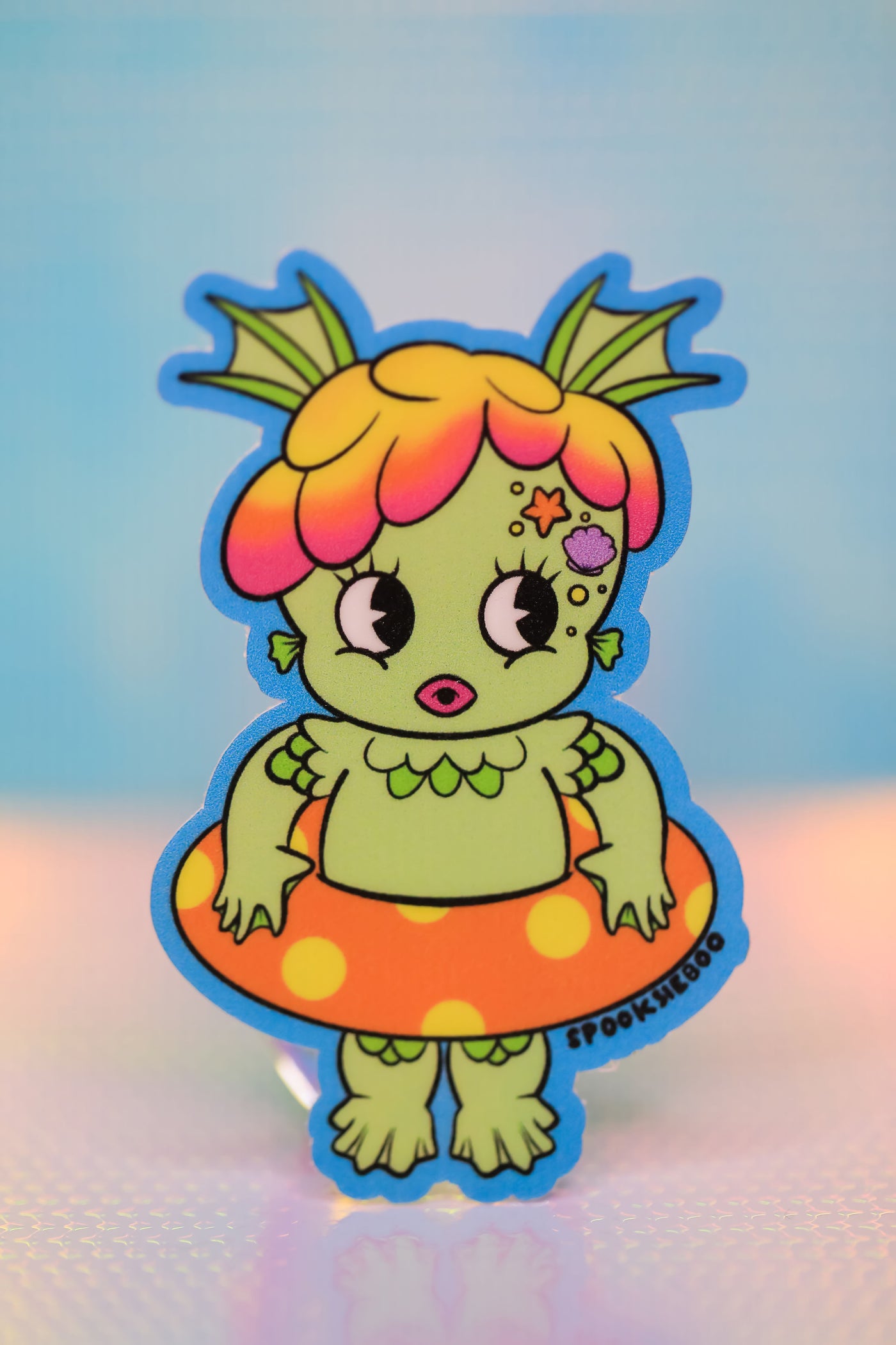 Baby Girl Sea Monster - Sticker