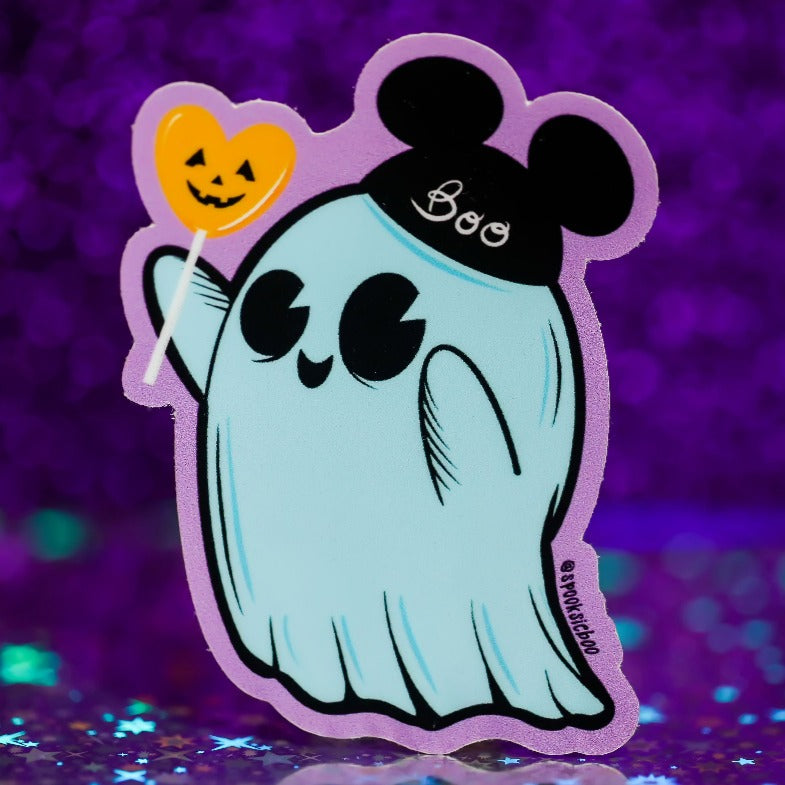 Theme Park Boo- Sticker